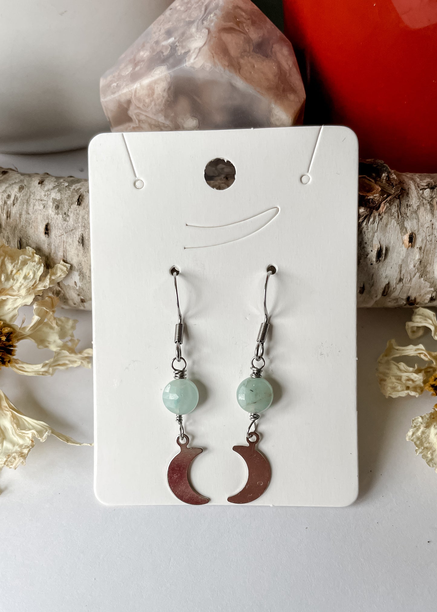 Moon Earrings Stainless Steel