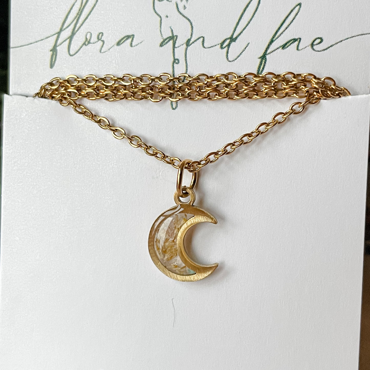 Tiny Moon Necklace