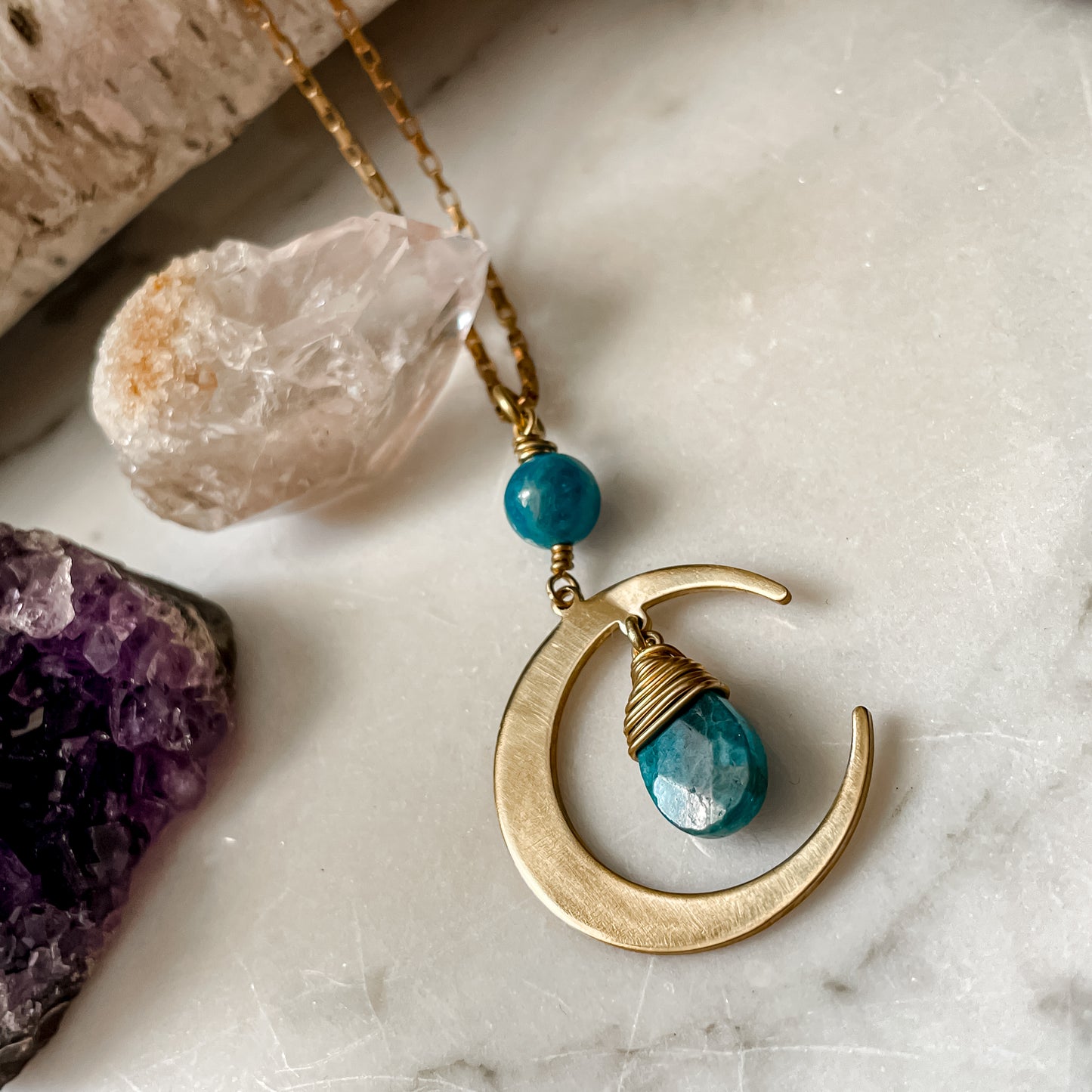 Crystal Moon Necklace