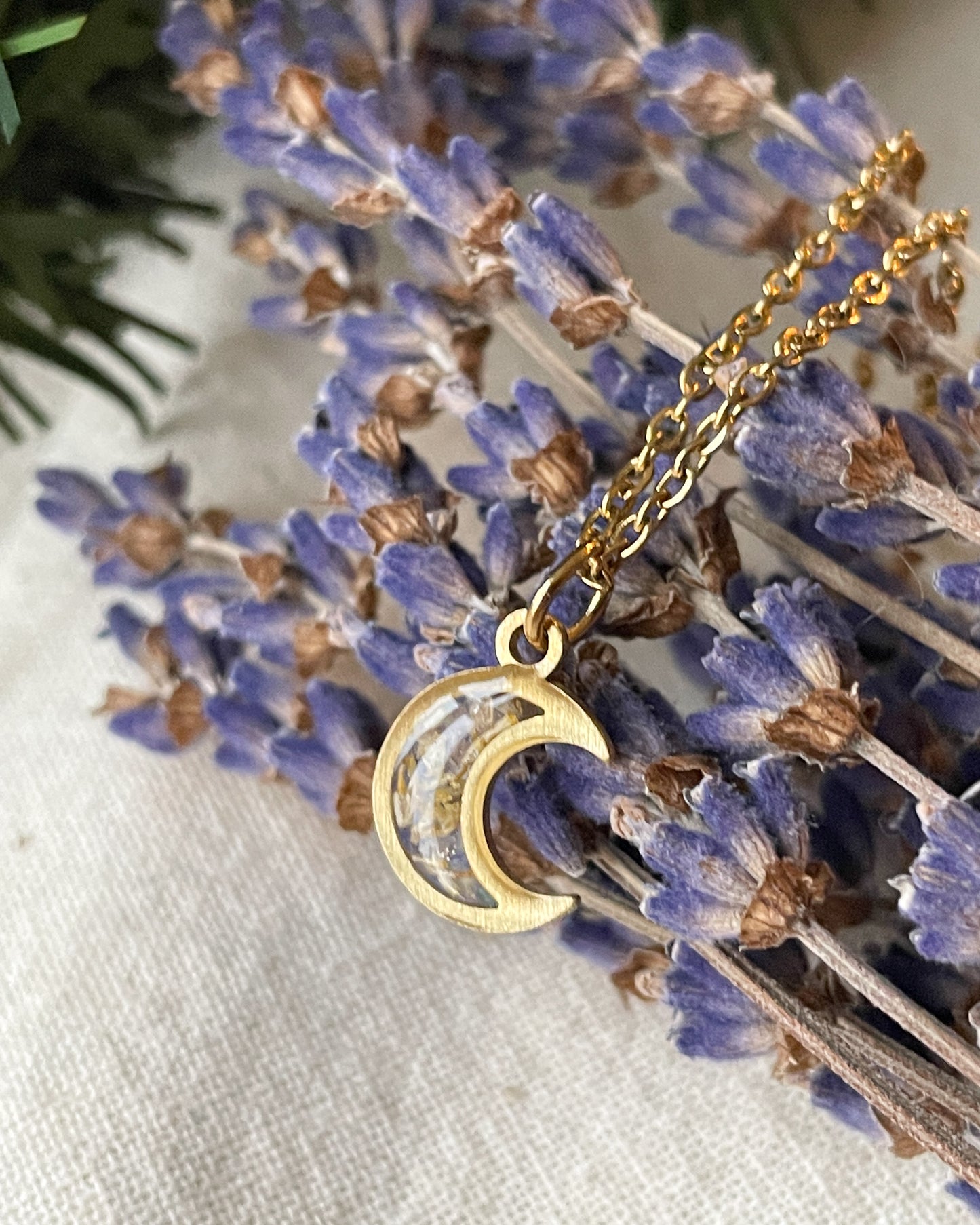 Tiny Moon Necklace