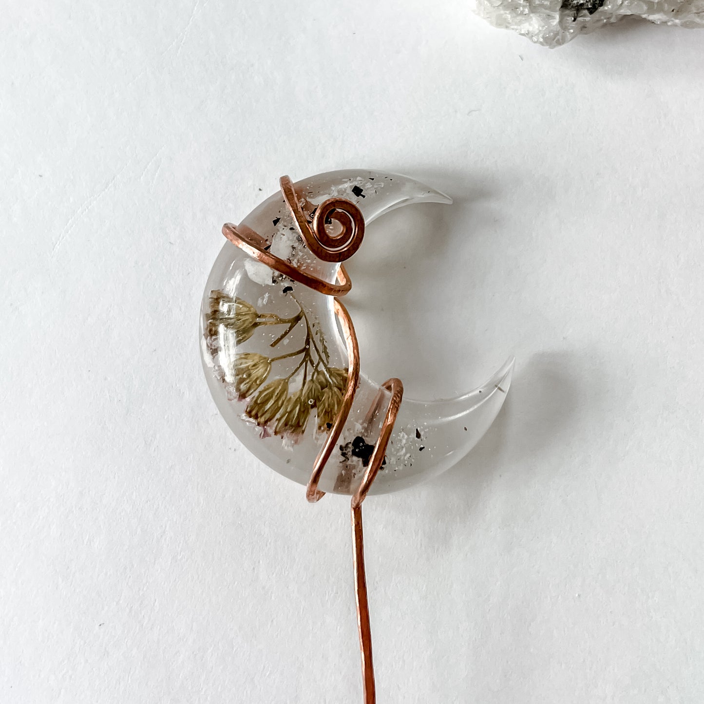 Crescent Moon Plant Charms