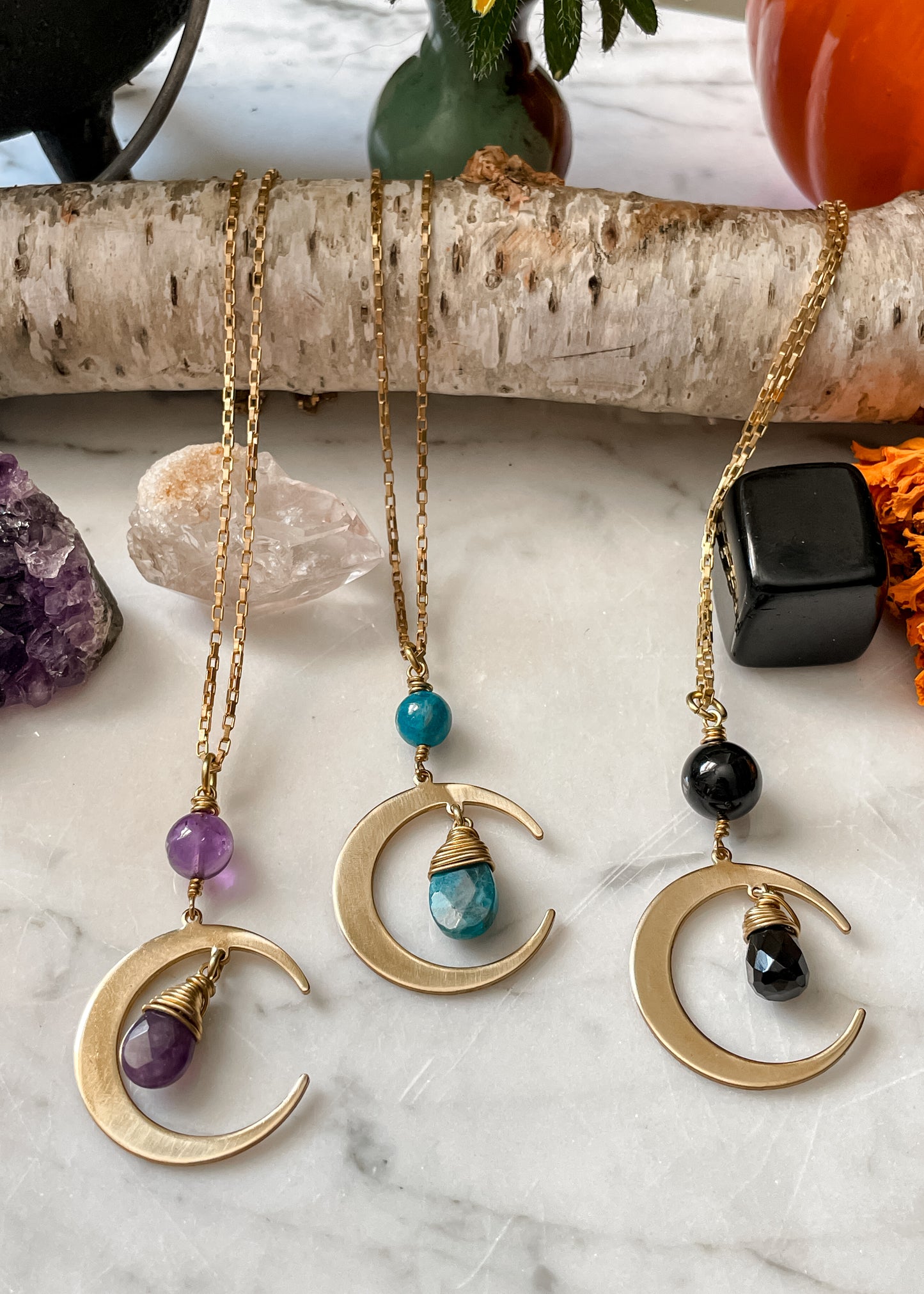 Crystal Moon Necklace