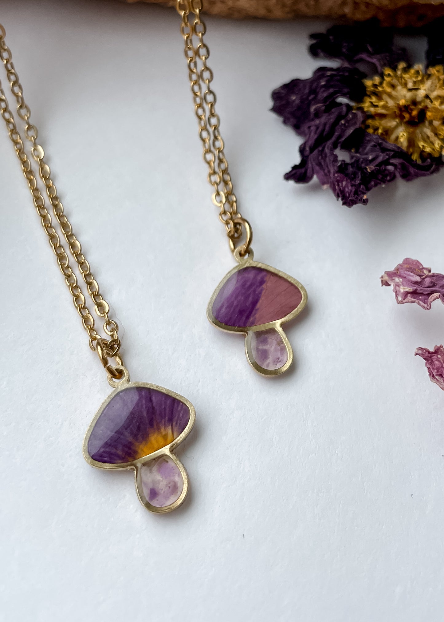 February Mushies - Birthstone & Flower