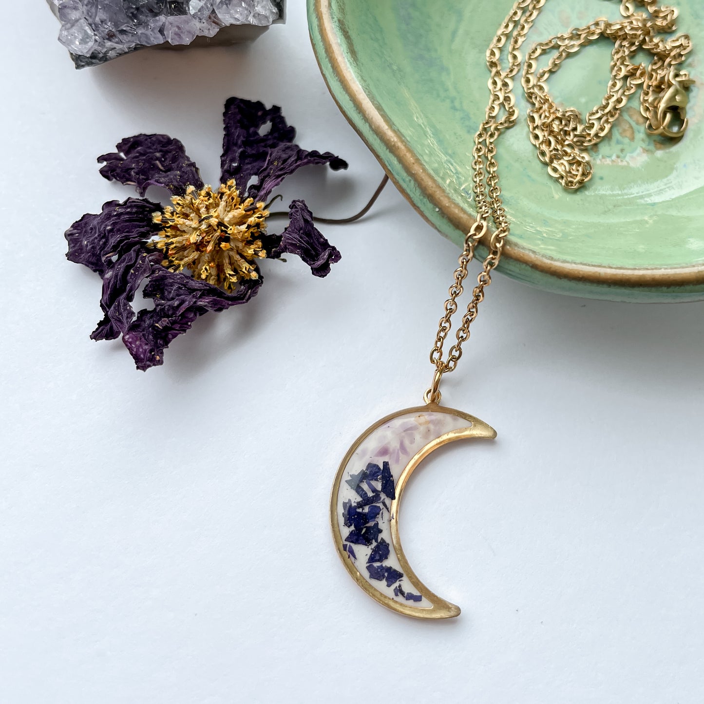 February Moons - Birthstone & Flower
