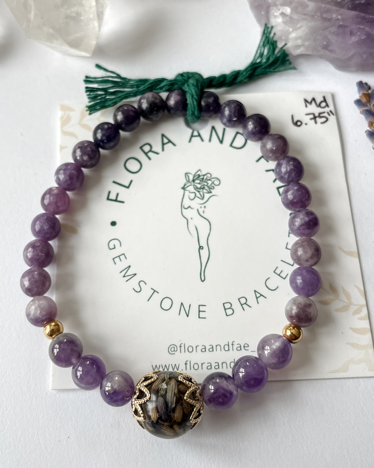 Lavender Botanical Bracelet