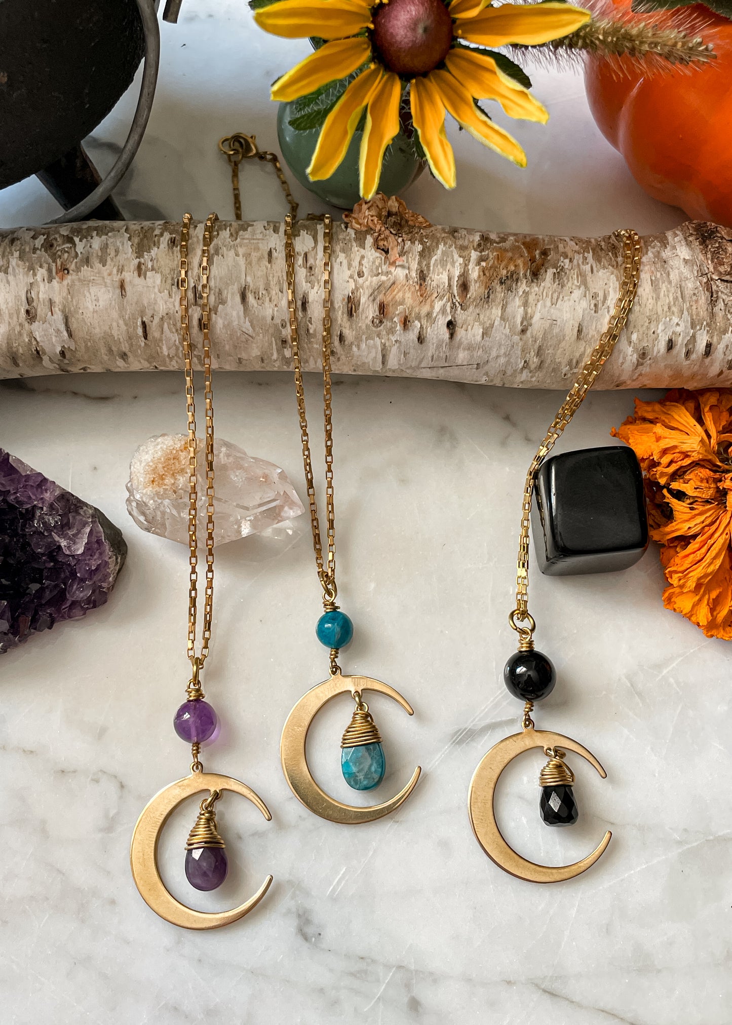 Crystal Moon Necklace