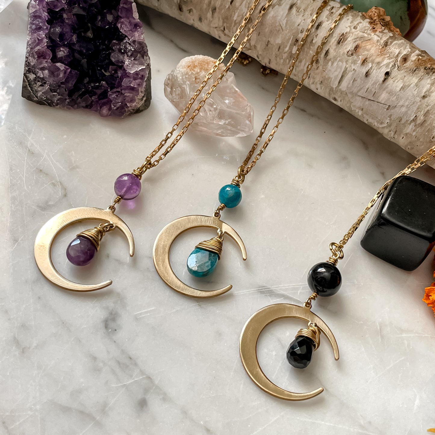 Crystal Moon Necklace