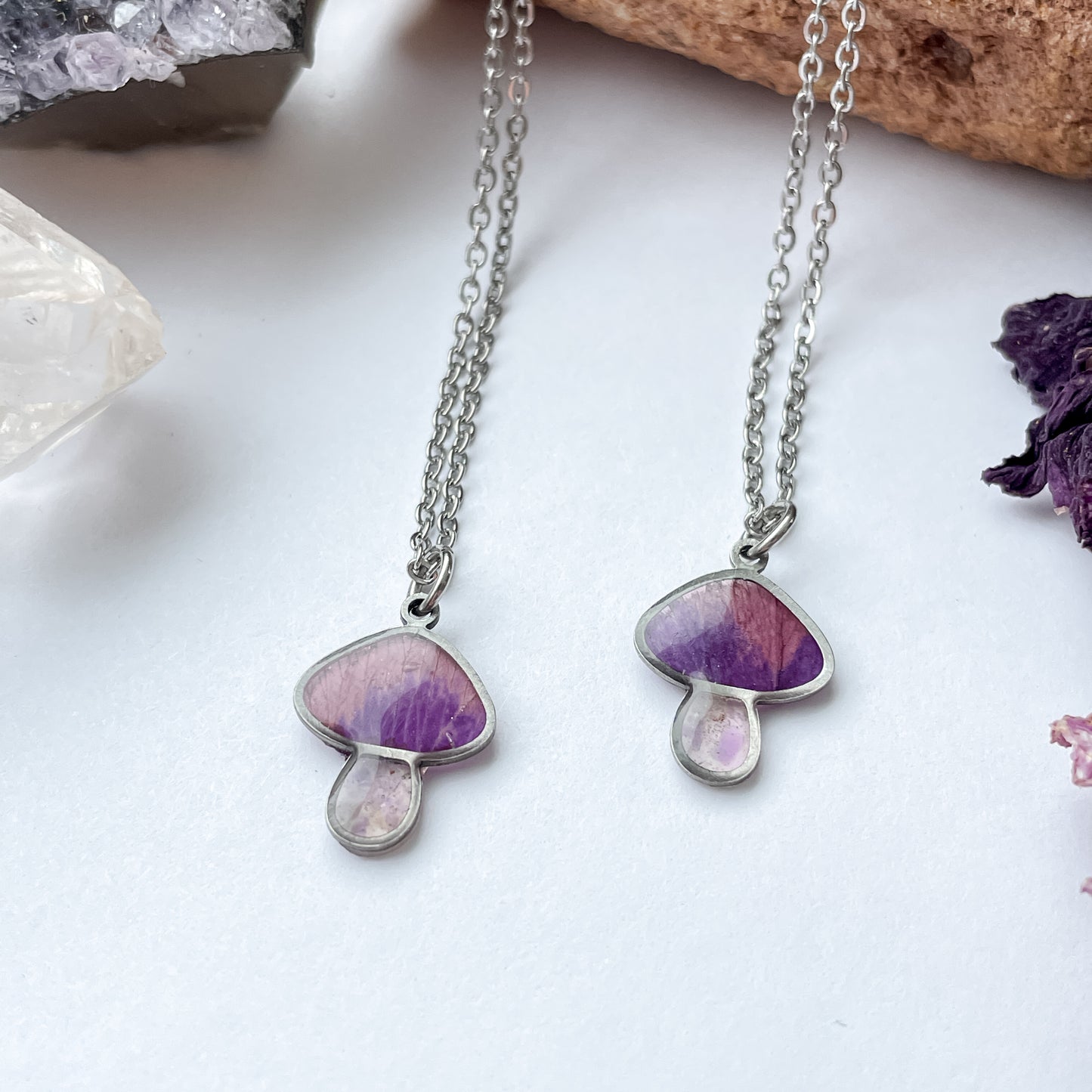 February Mushies - Birthstone & Flower