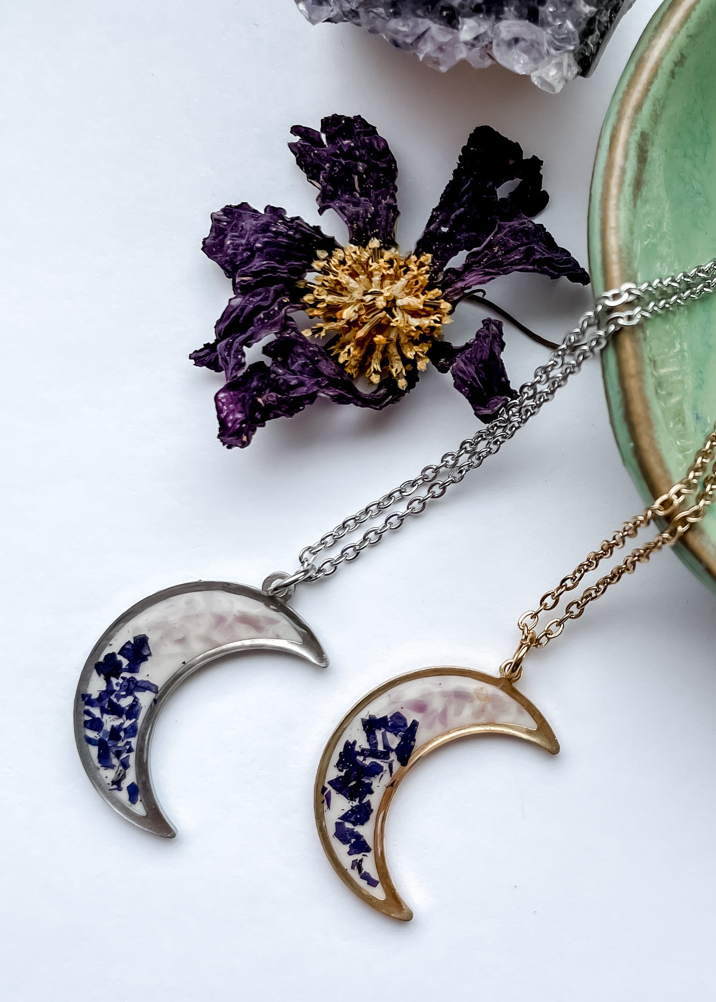 February Moons - Birthstone & Flower
