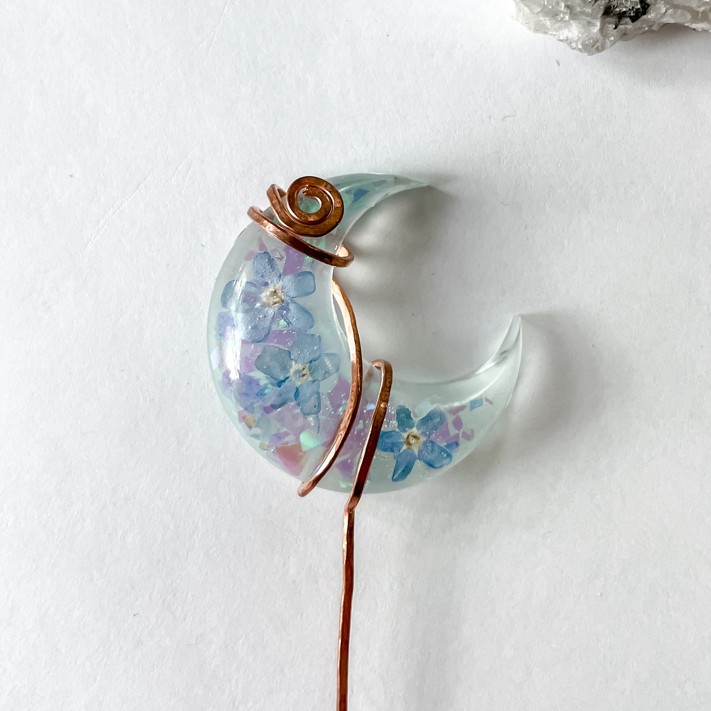 Crescent Moon Plant Charms