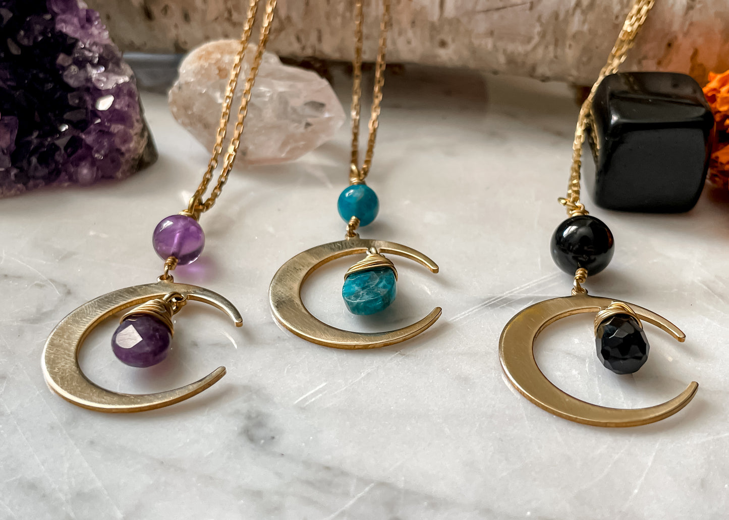 Crystal Moon Necklace