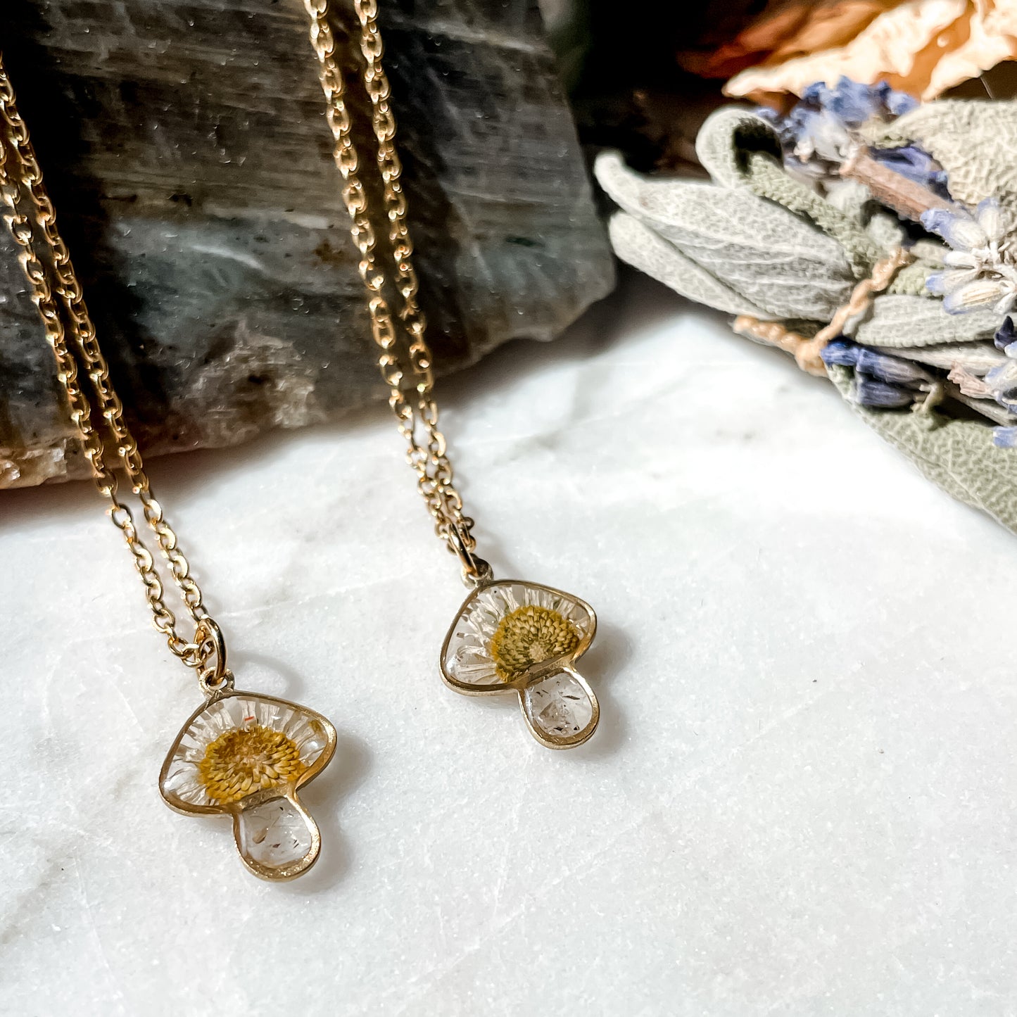 April Mushies - Birthstone & Flower