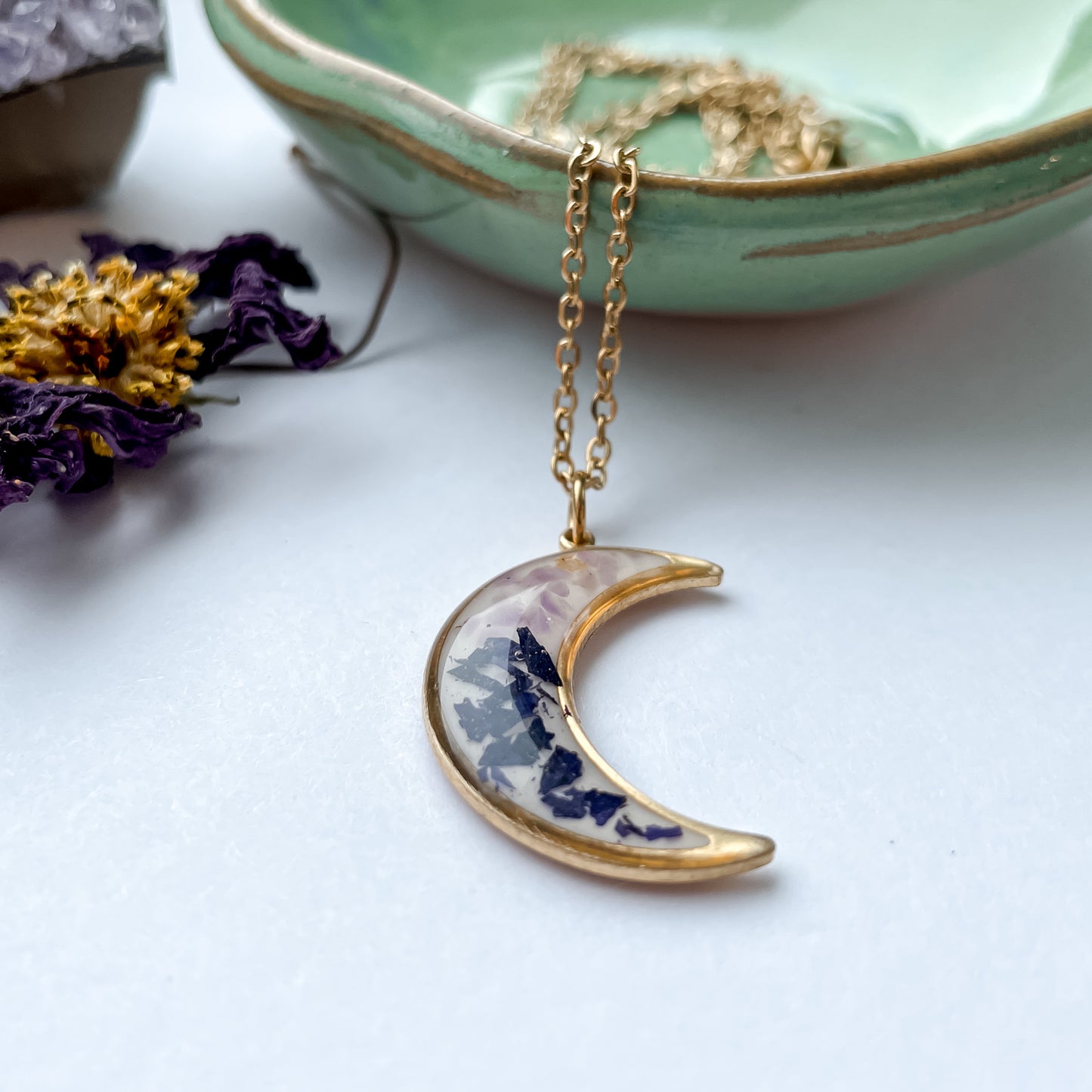 February Moons - Birthstone & Flower