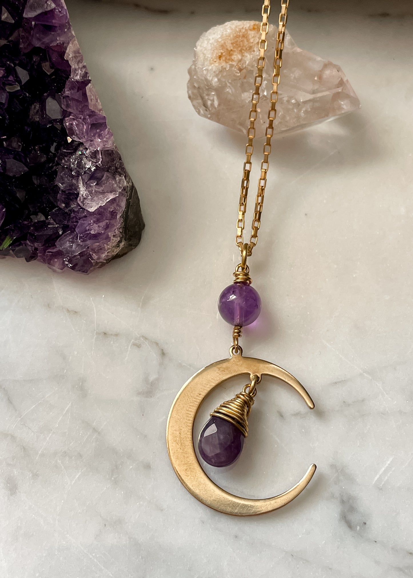 Crystal Moon Necklace