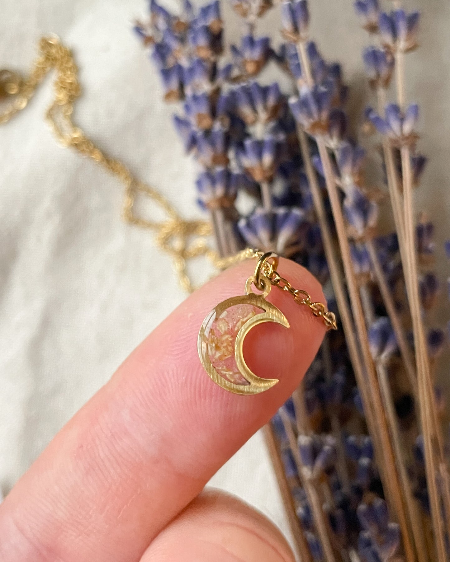 Tiny Moon Necklace
