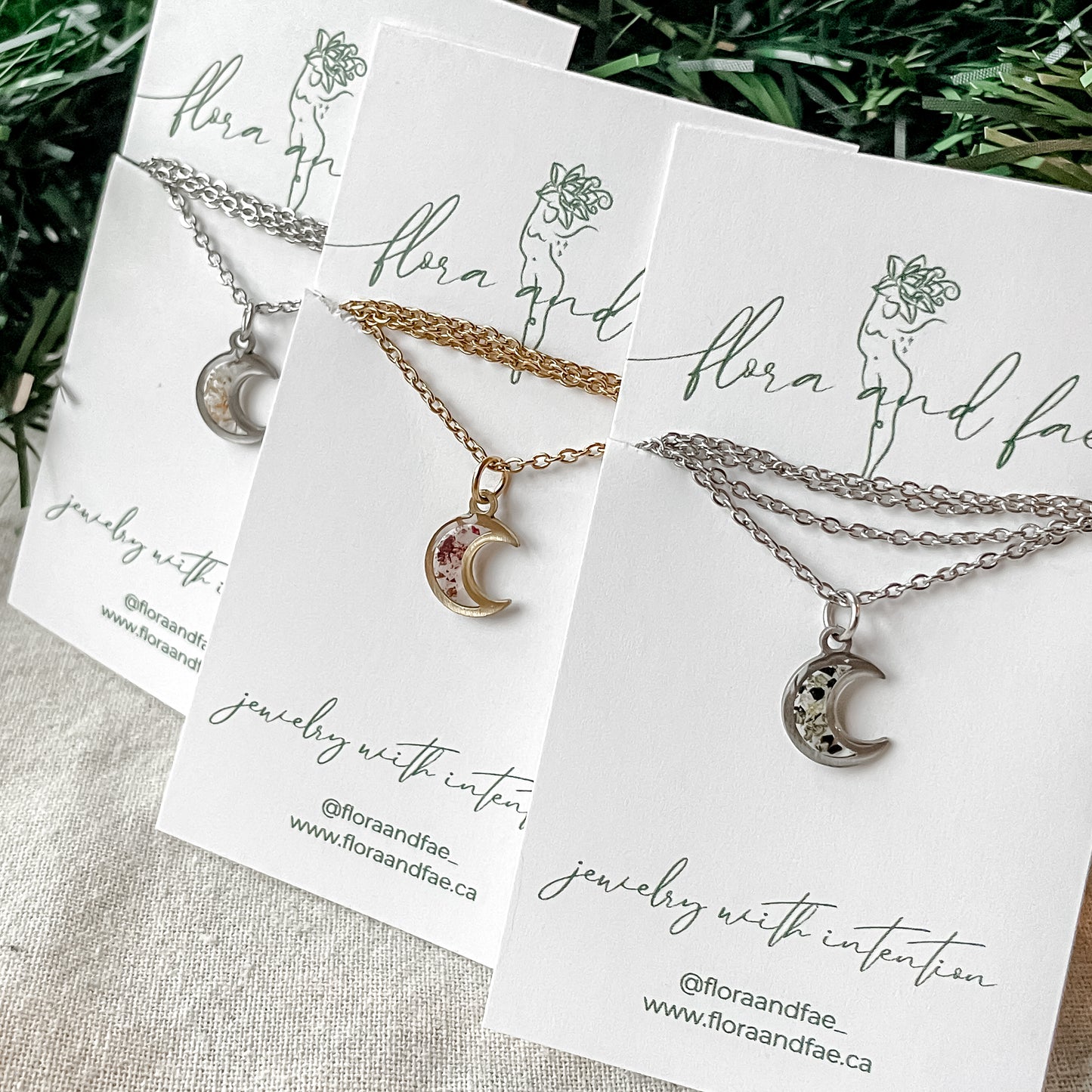 Tiny Moon Necklace