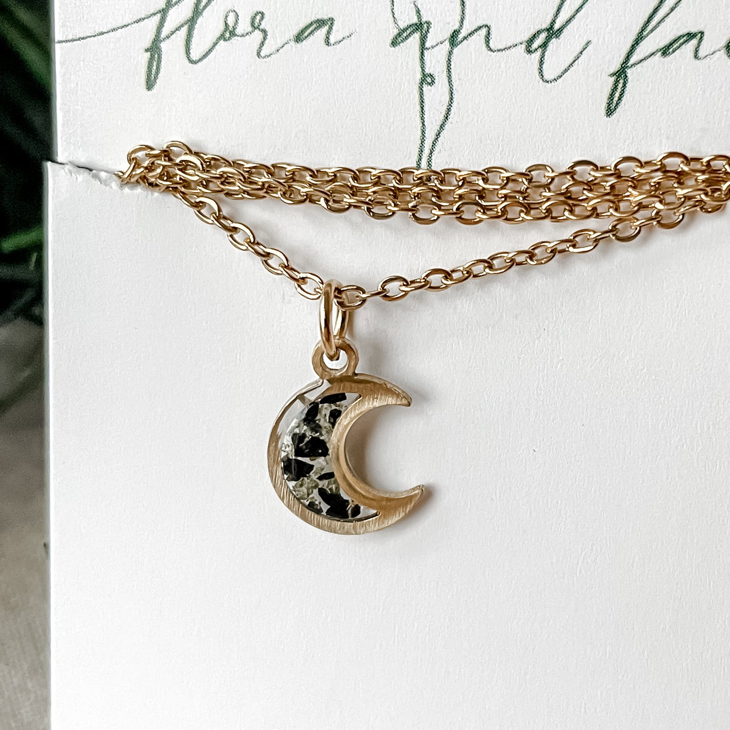 Tiny Moon Necklace
