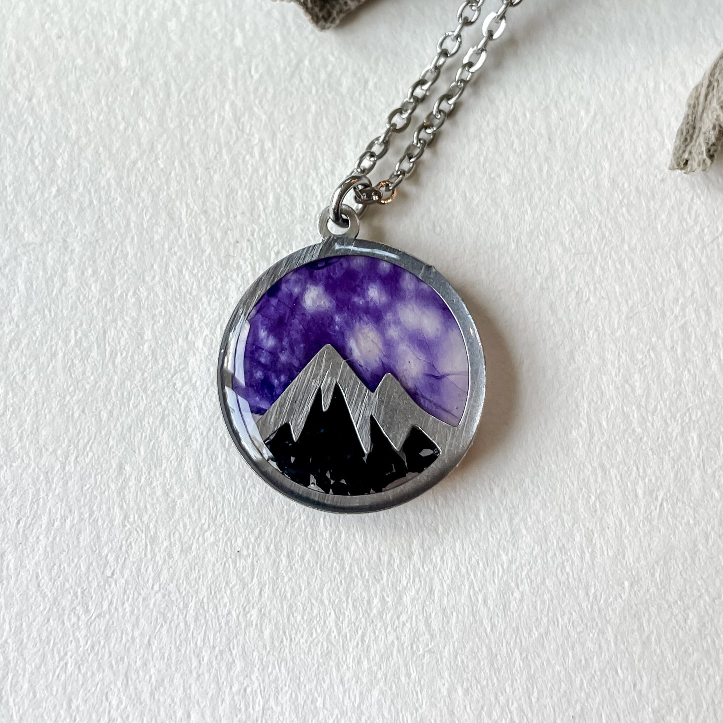 Night Sky Mountain Necklaces