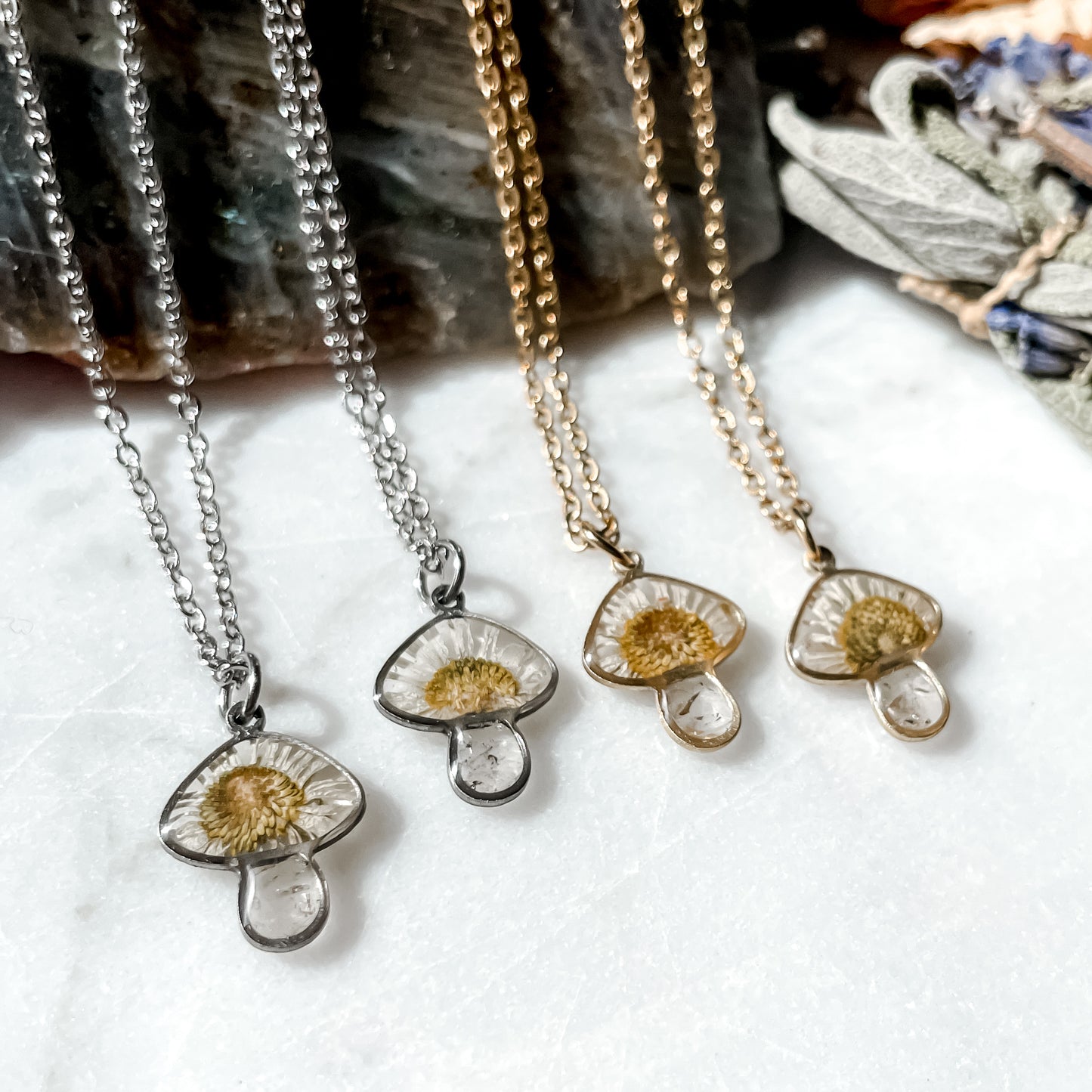 April Mushies - Birthstone & Flower