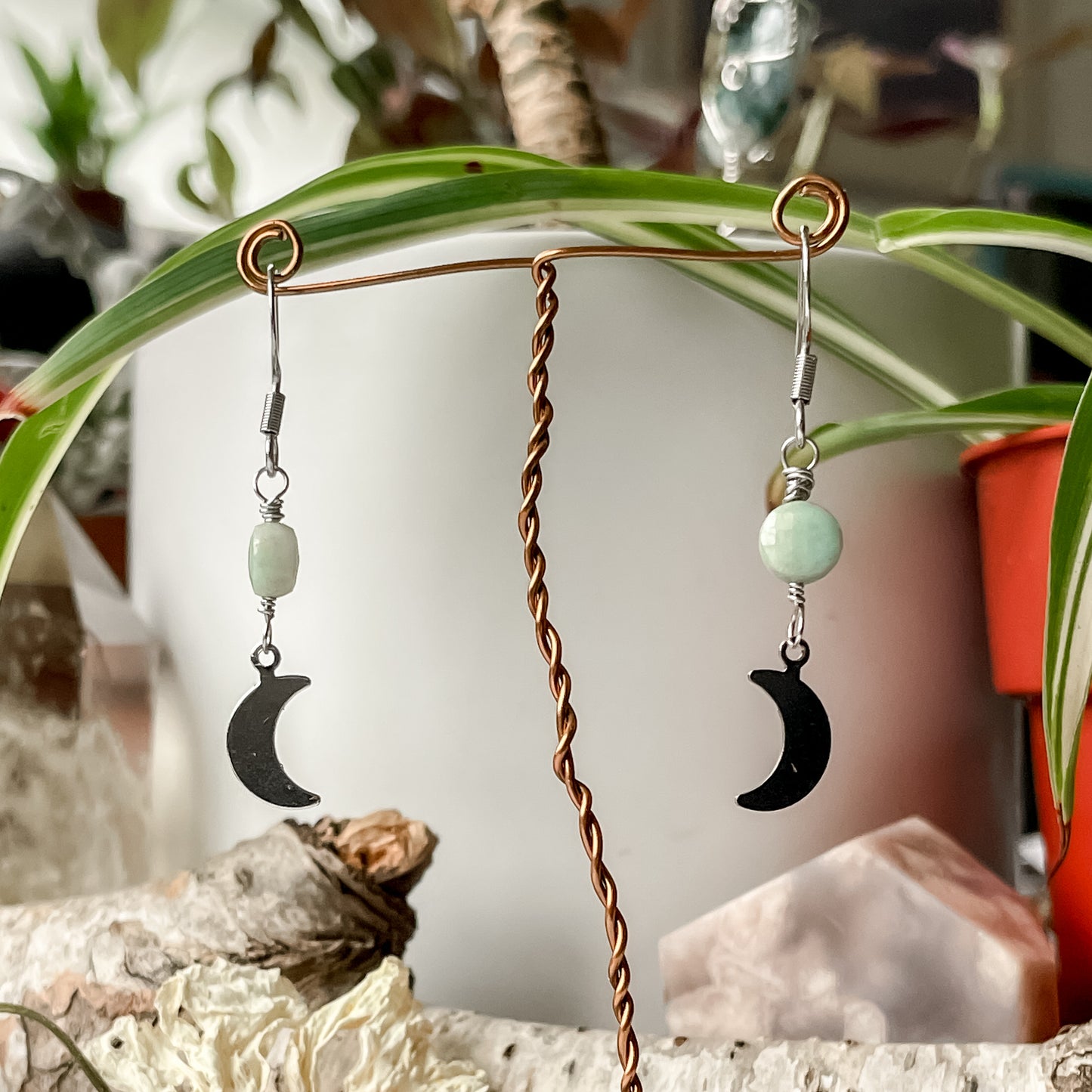 Moon Earrings Stainless Steel
