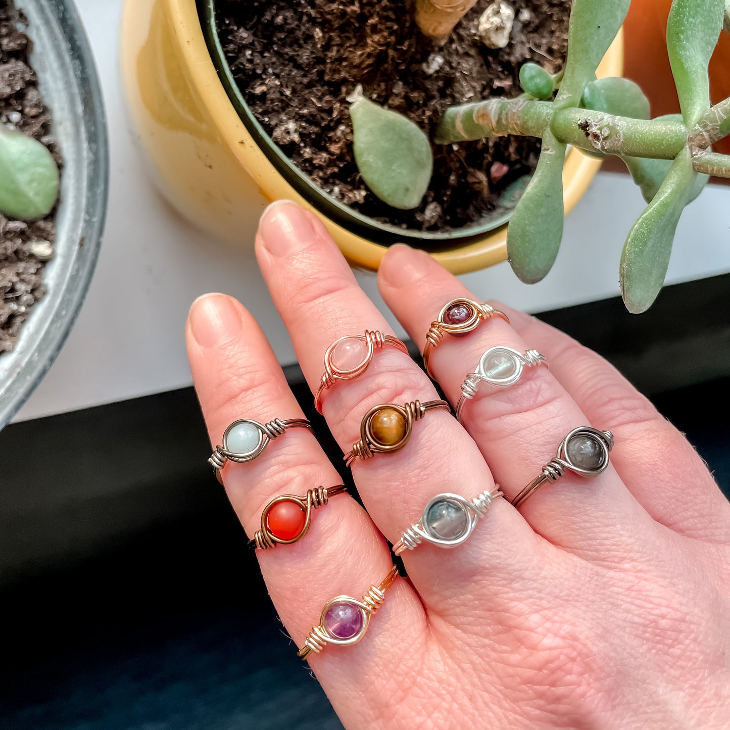 Wire Wrapped Rings
