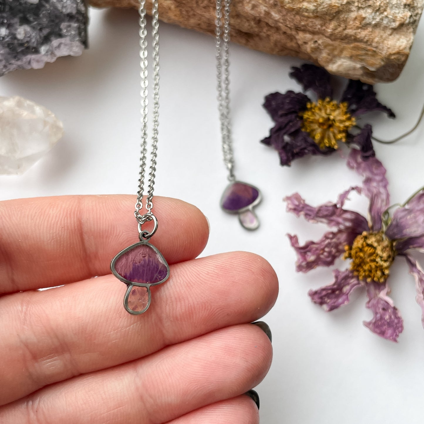 February Mushies - Birthstone & Flower