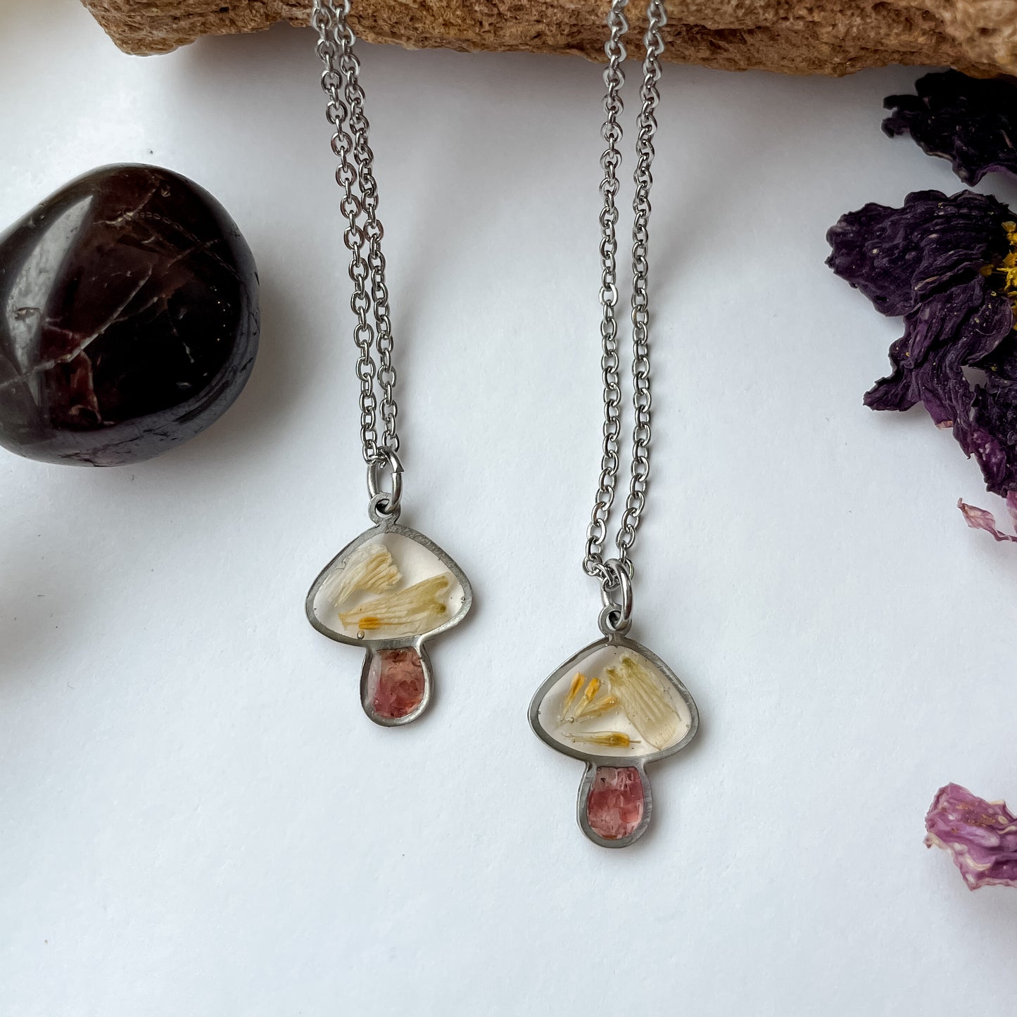 January Mushies - Birthstone & Flower