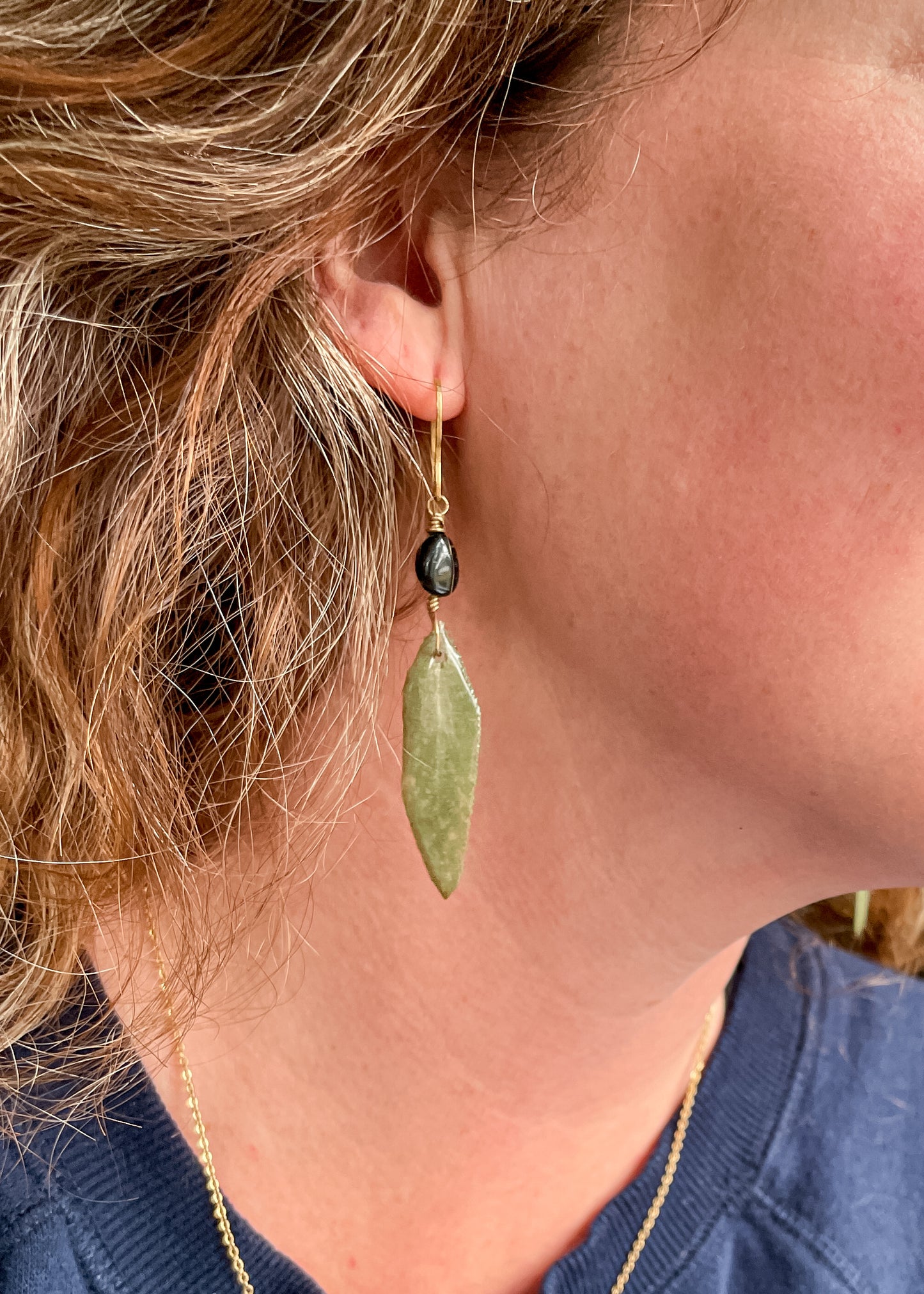 Sage Leaf Protection Earrings