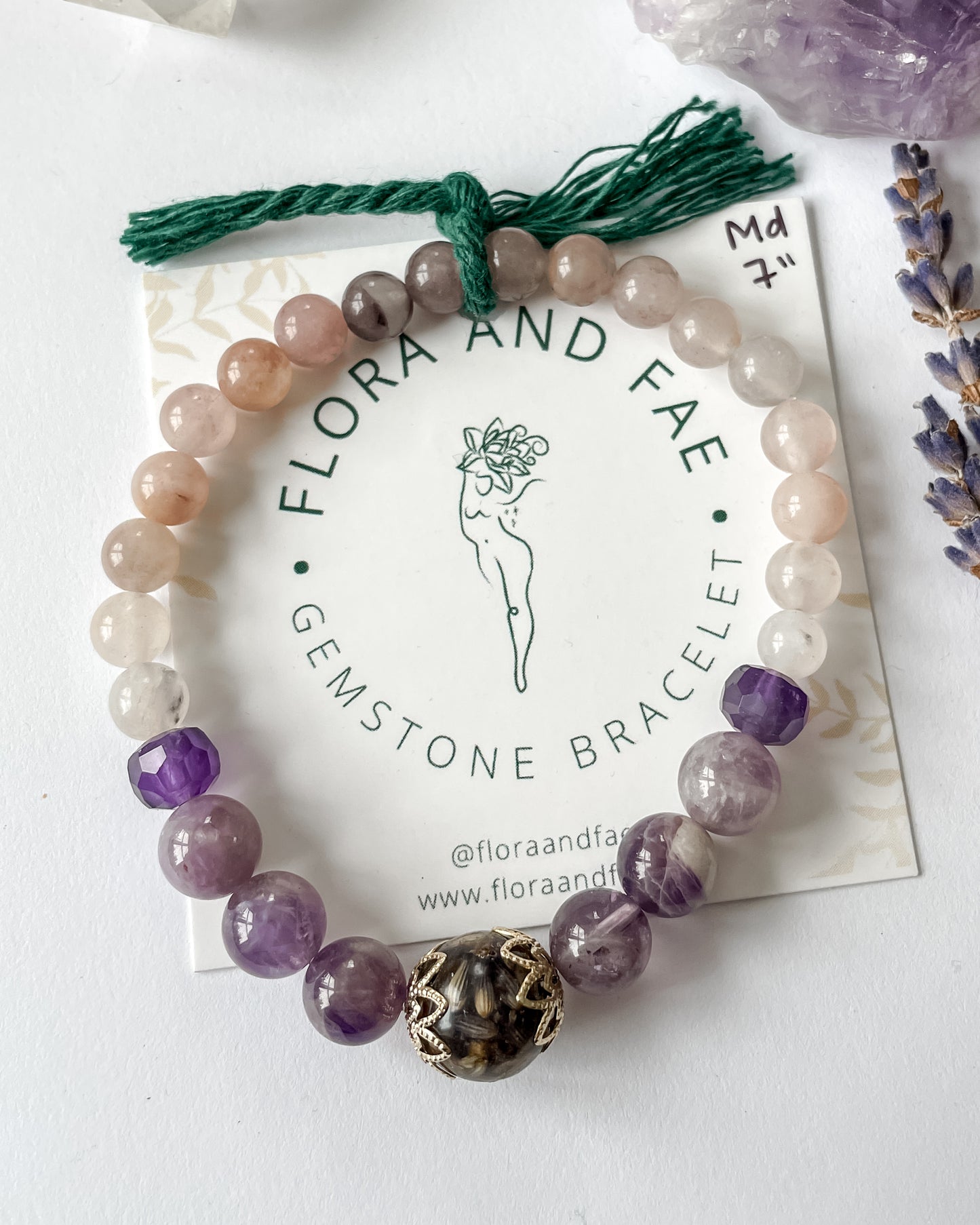 Lavender Botanical Bracelet II