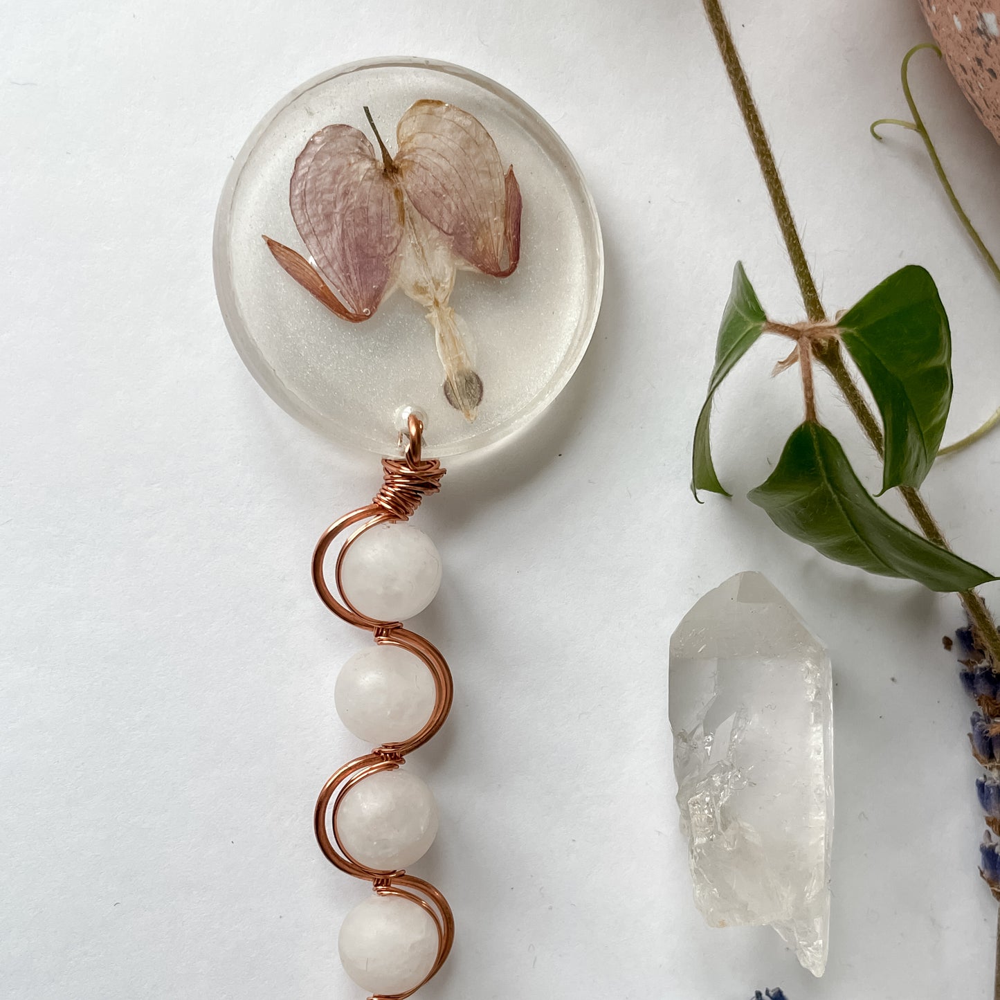 Botanical Crystal Plant Charms