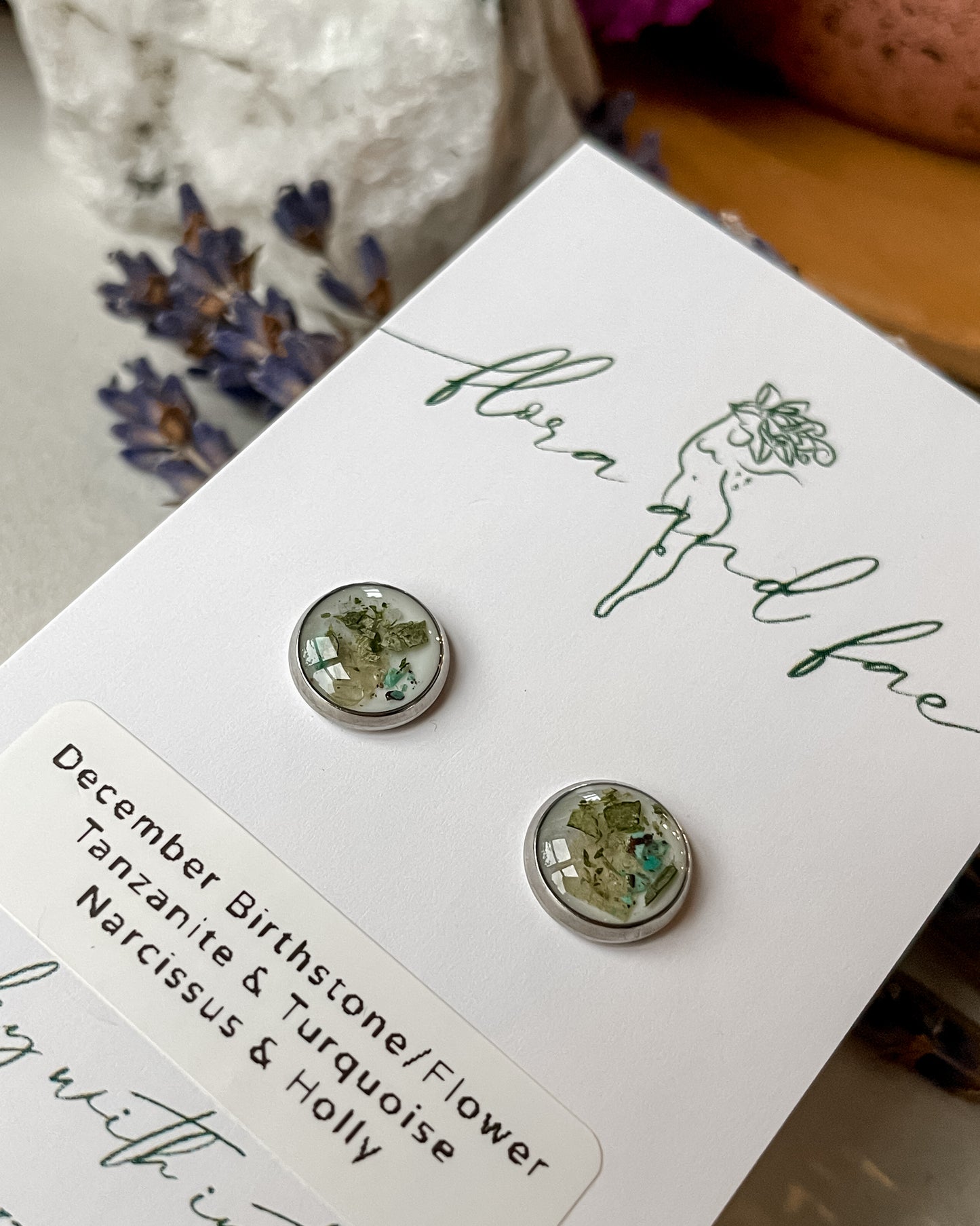 December Stud Earrings