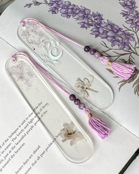 Larkspur & Lepidolite Bookmarks