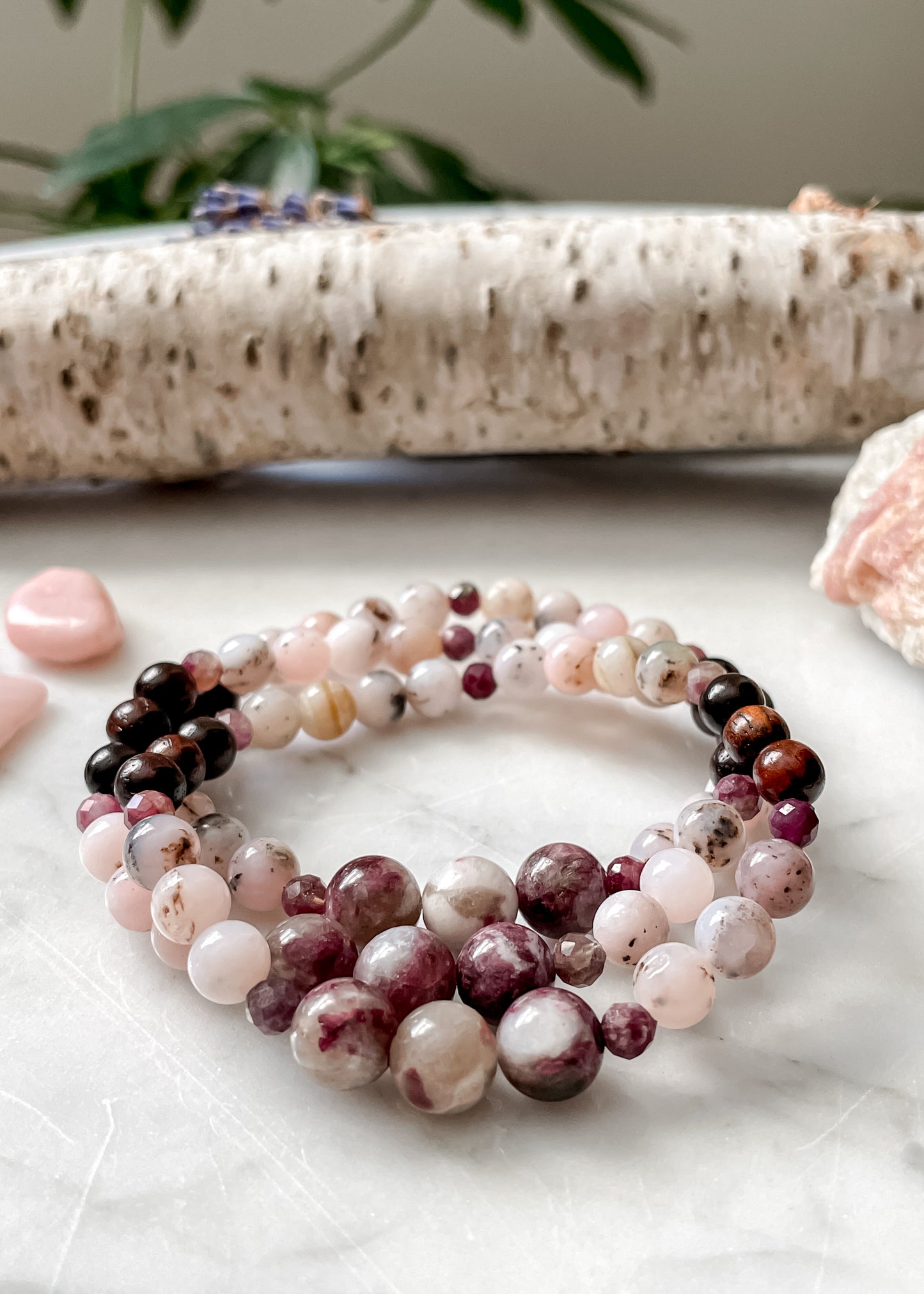 October Bracelet - Opal & Tourmaline