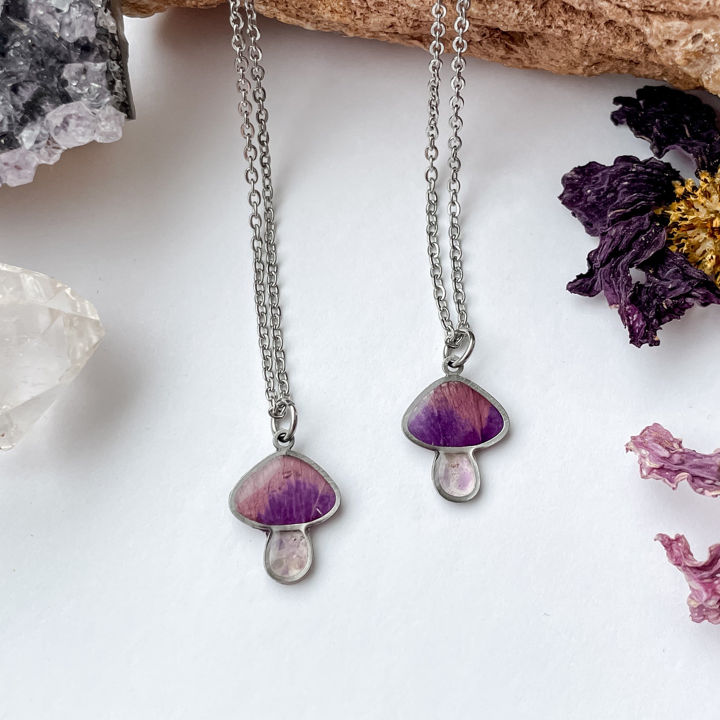 February Mushies - Birthstone & Flower