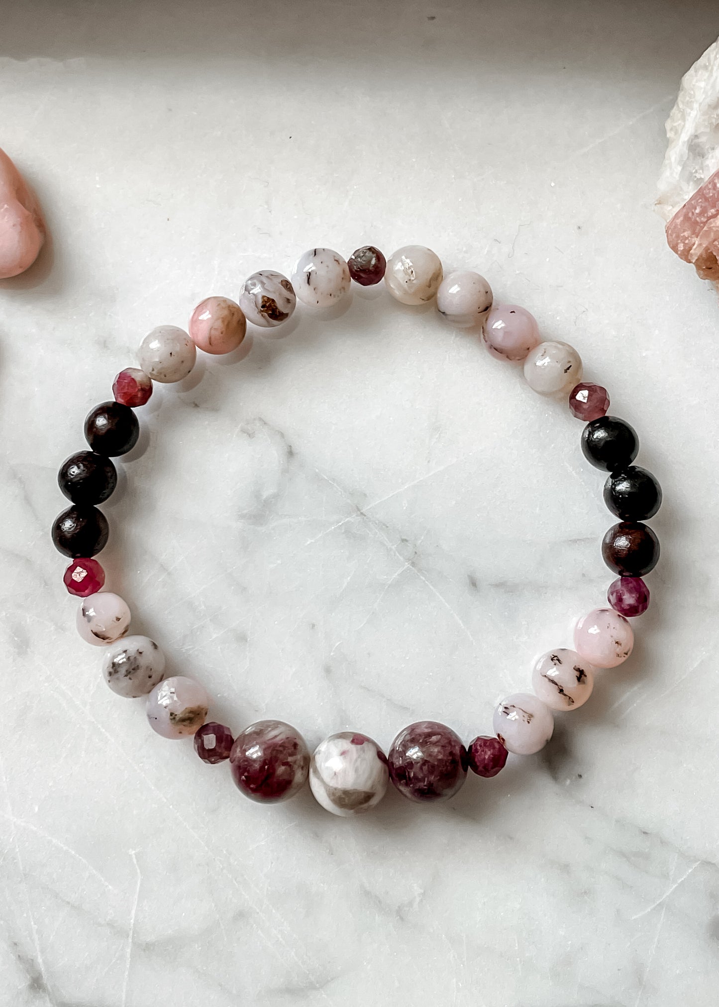 October Bracelet - Opal & Tourmaline