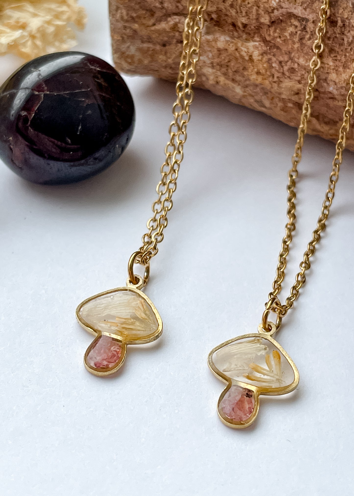 January Mushies - Birthstone & Flower