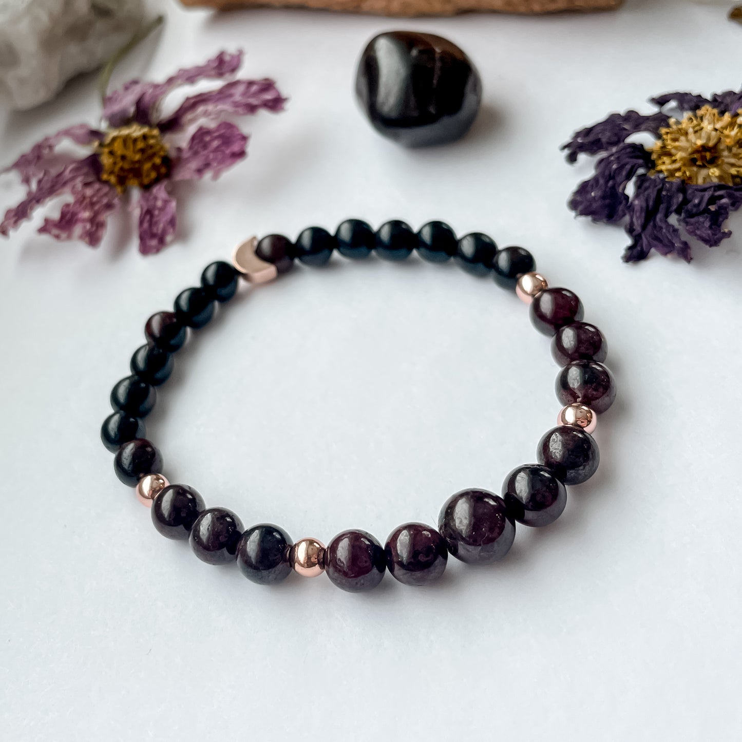 January Bracelet - Garnet