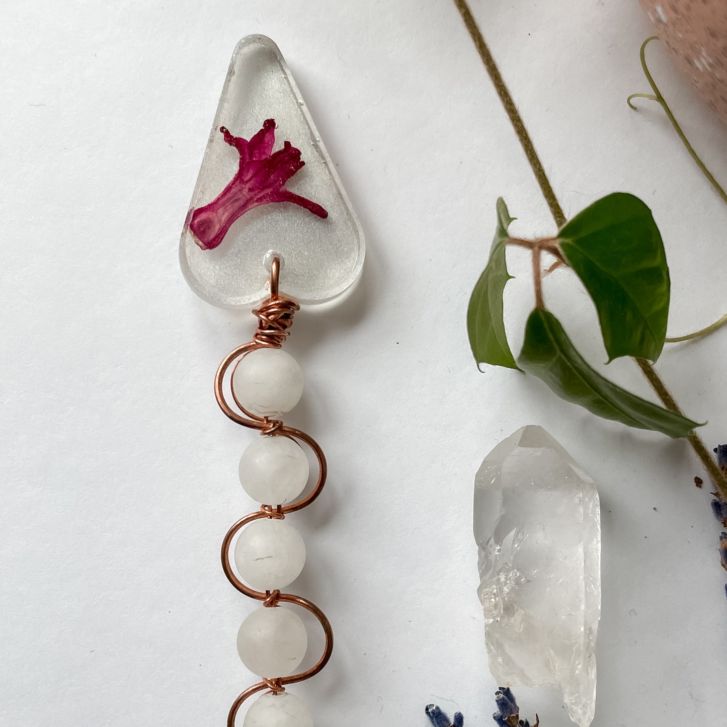 Botanical Crystal Plant Charms