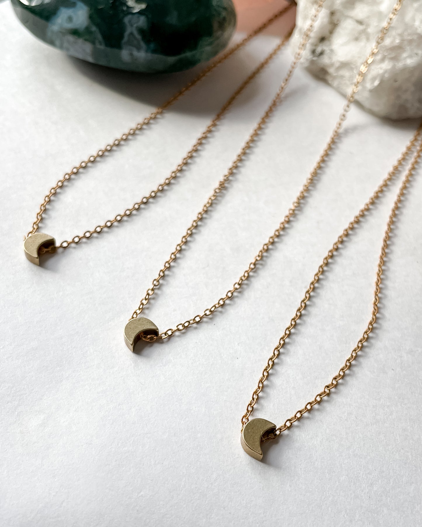 Brass Moon Necklace