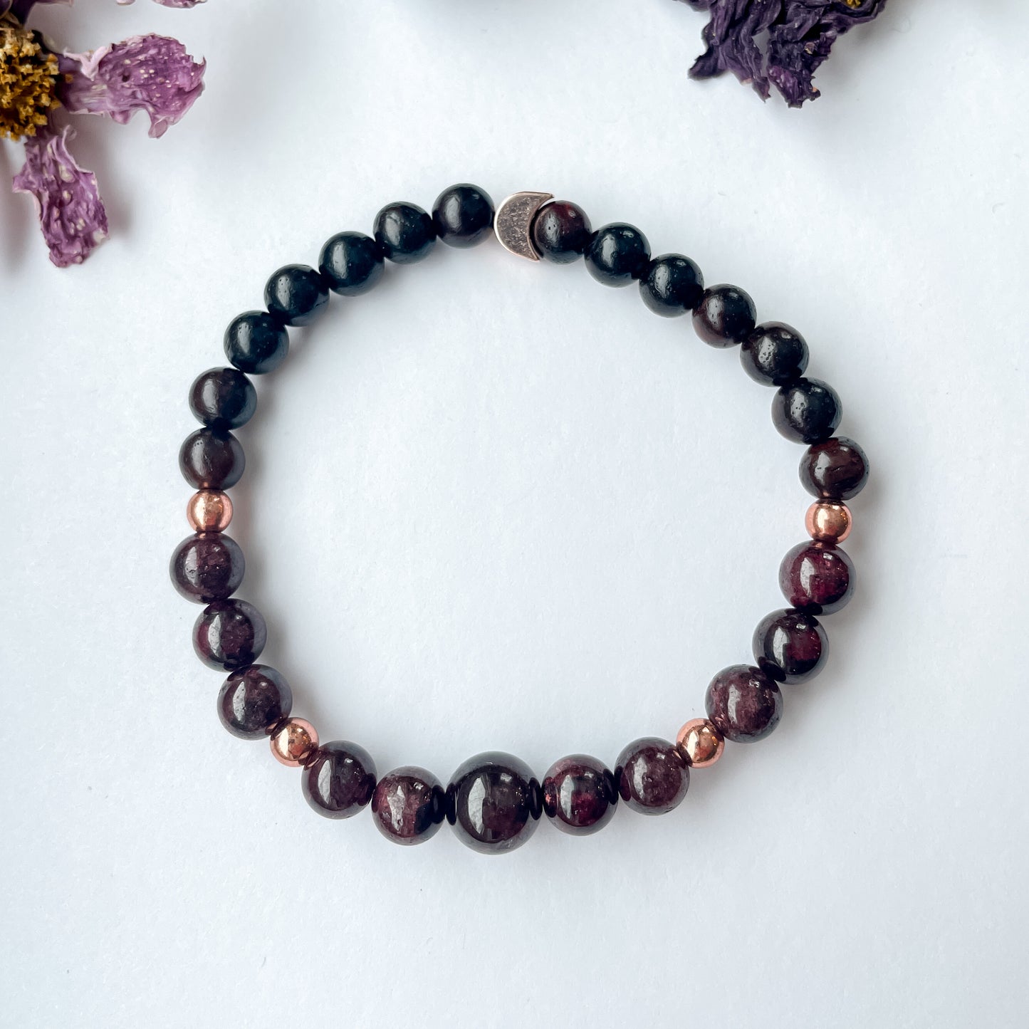 January Bracelet - Garnet