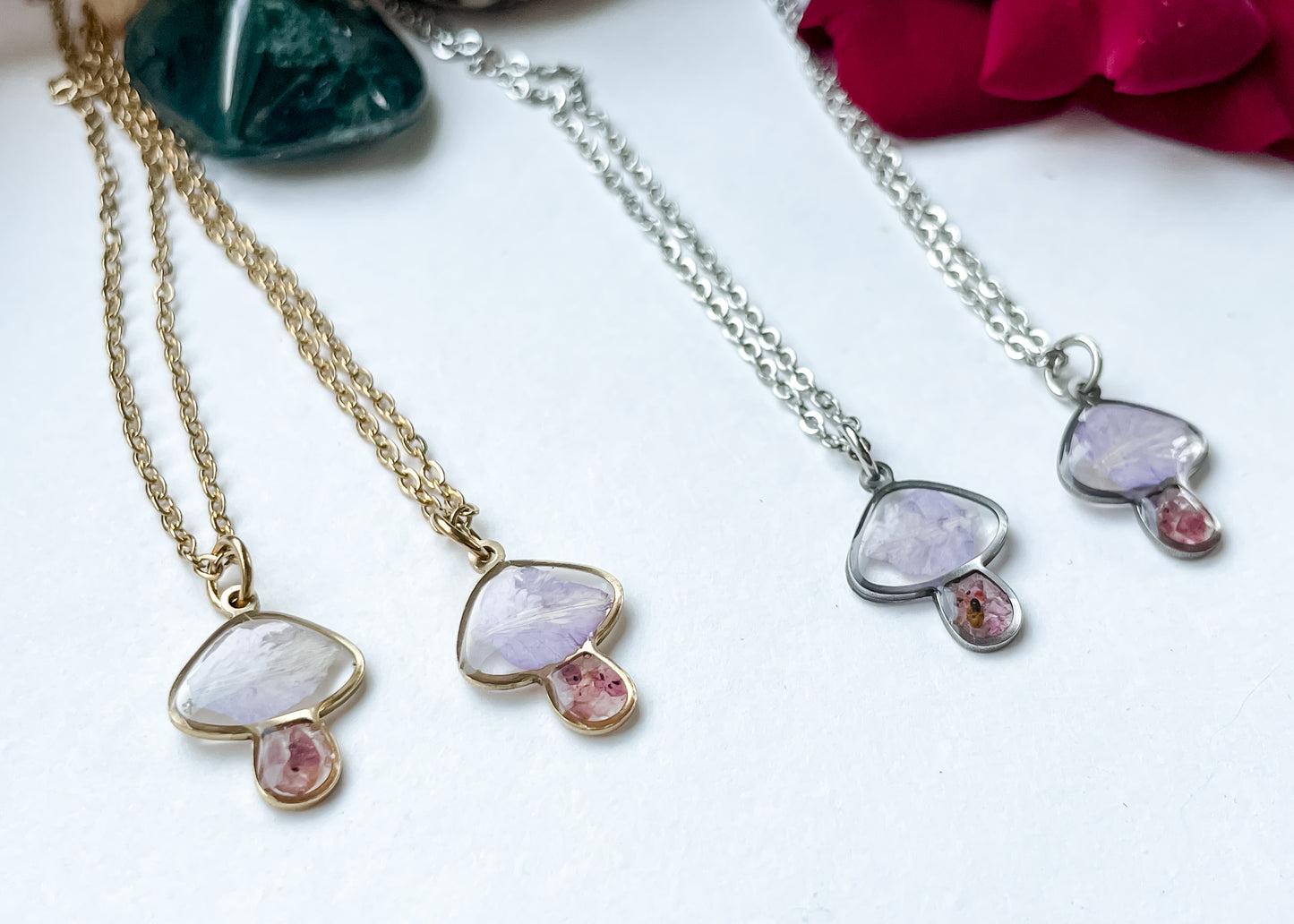 July Mushies - Birthstone & Flower