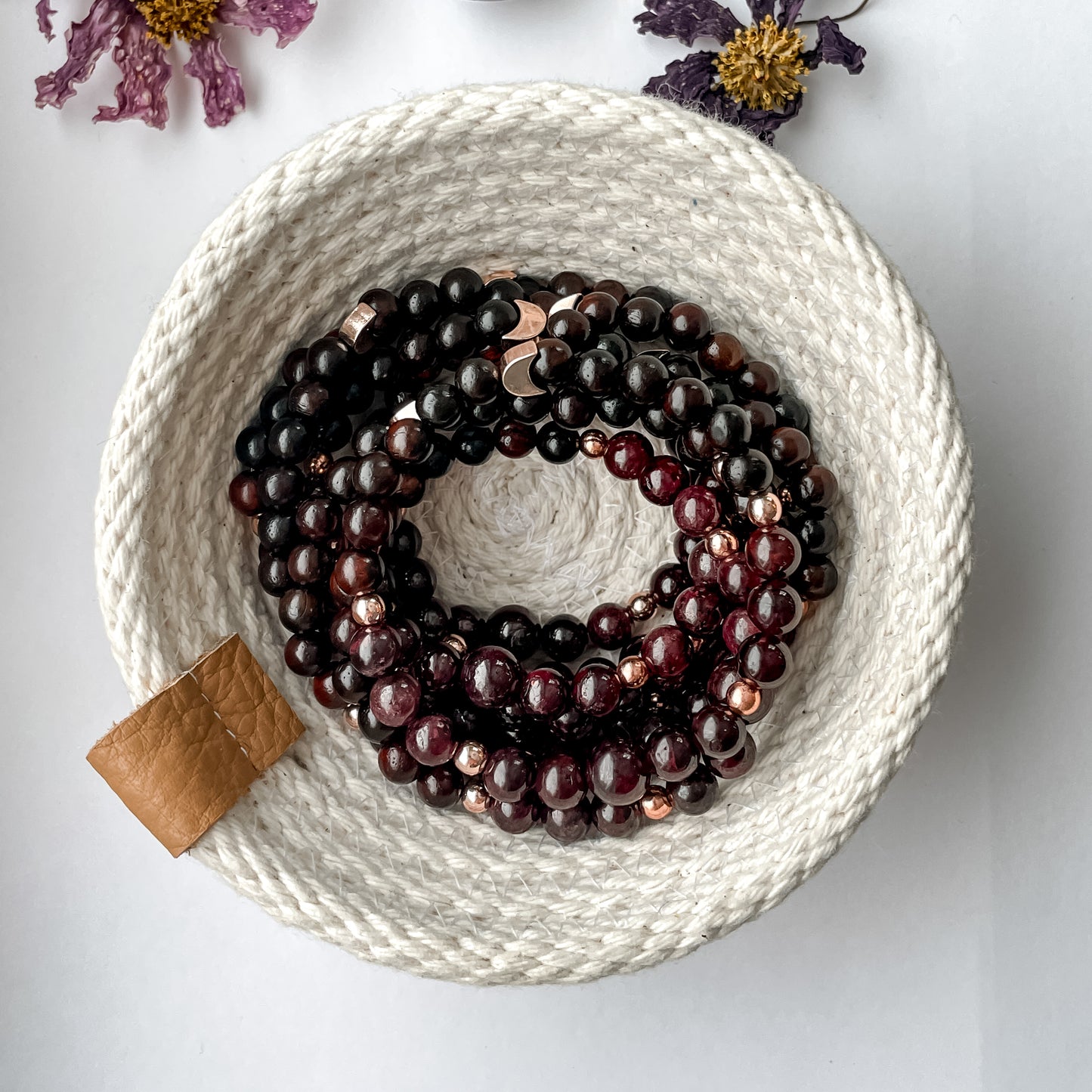 January Bracelet - Garnet
