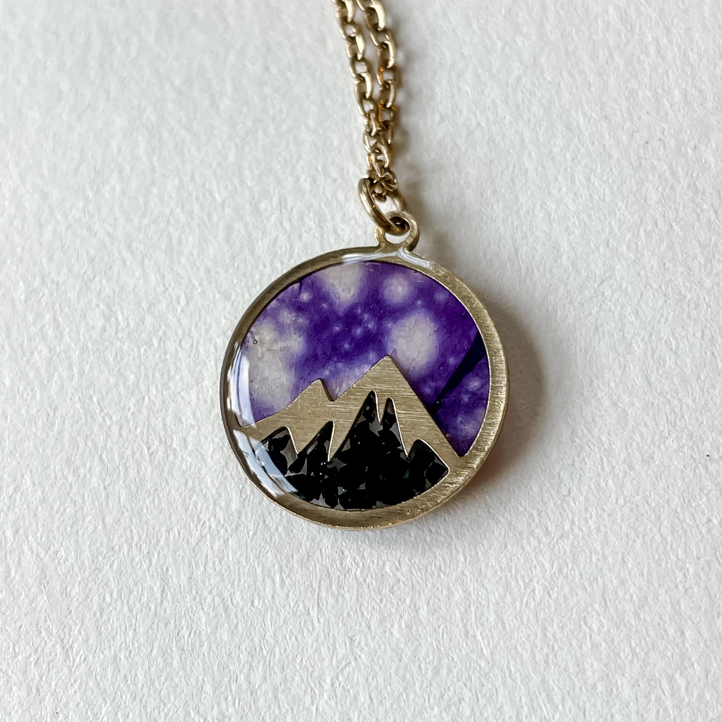 Night Sky Mountain Necklaces