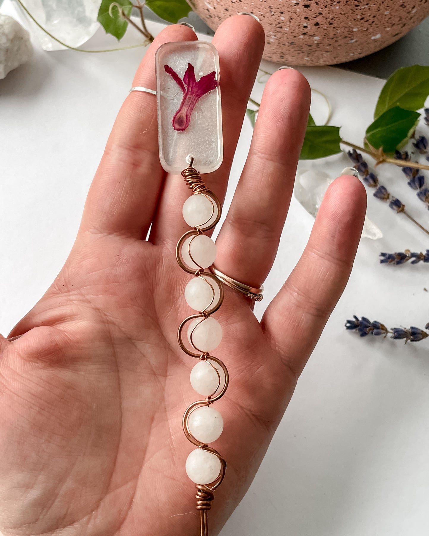 Botanical Crystal Plant Charms