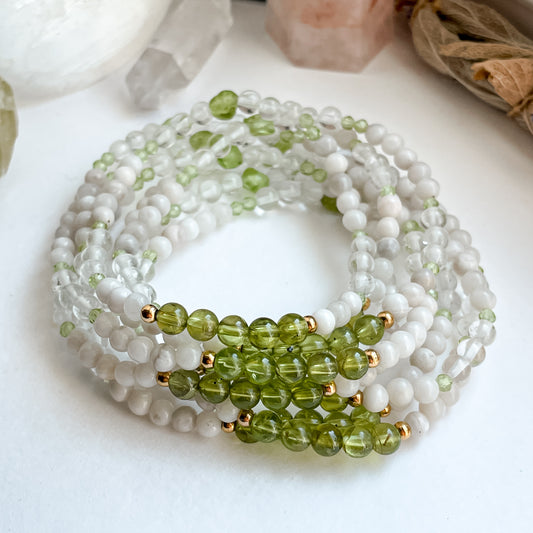 August Bracelet - Peridot