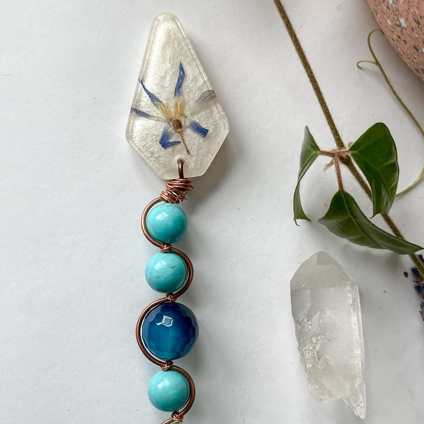 Botanical Crystal Plant Charms