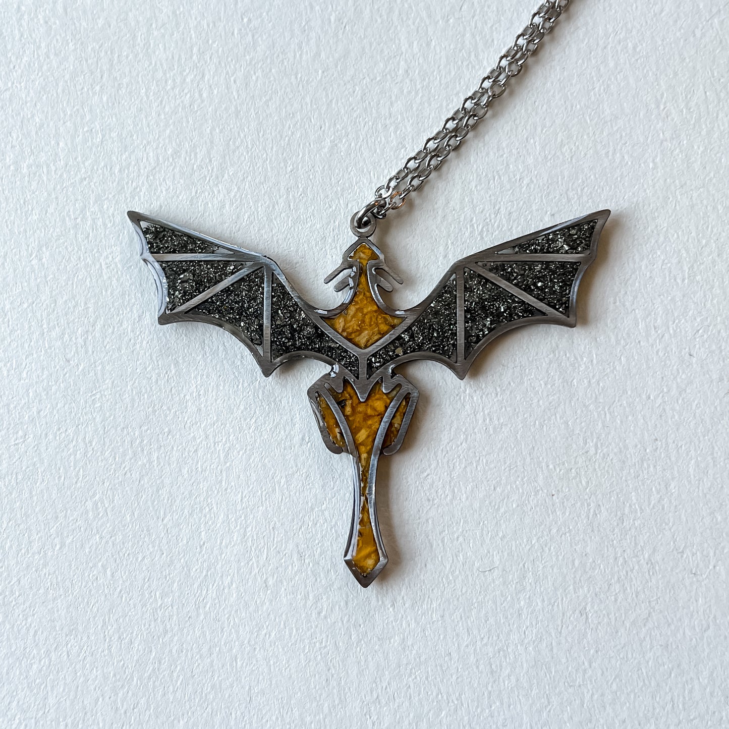 Flight of Dragons Necklace - Silver