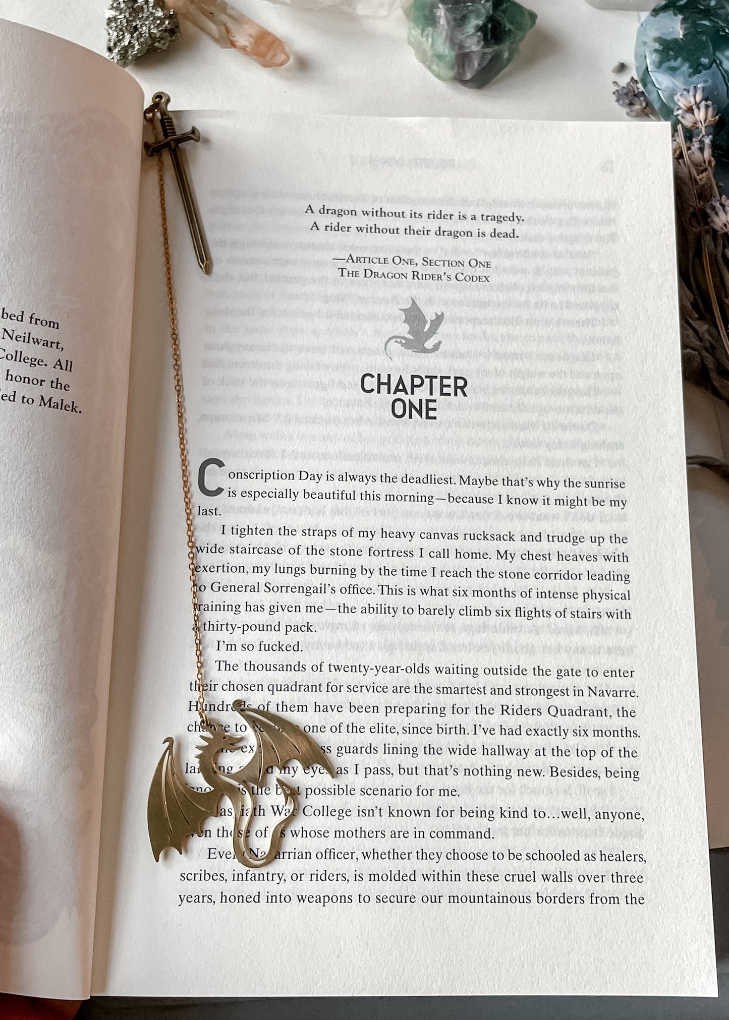 Sword Bookmarks - Dragon Gold