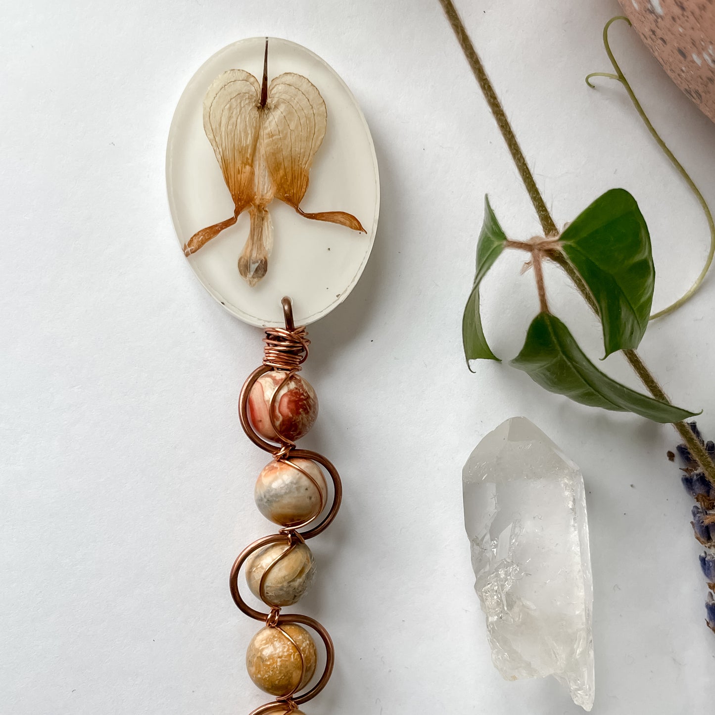 Botanical Crystal Plant Charms