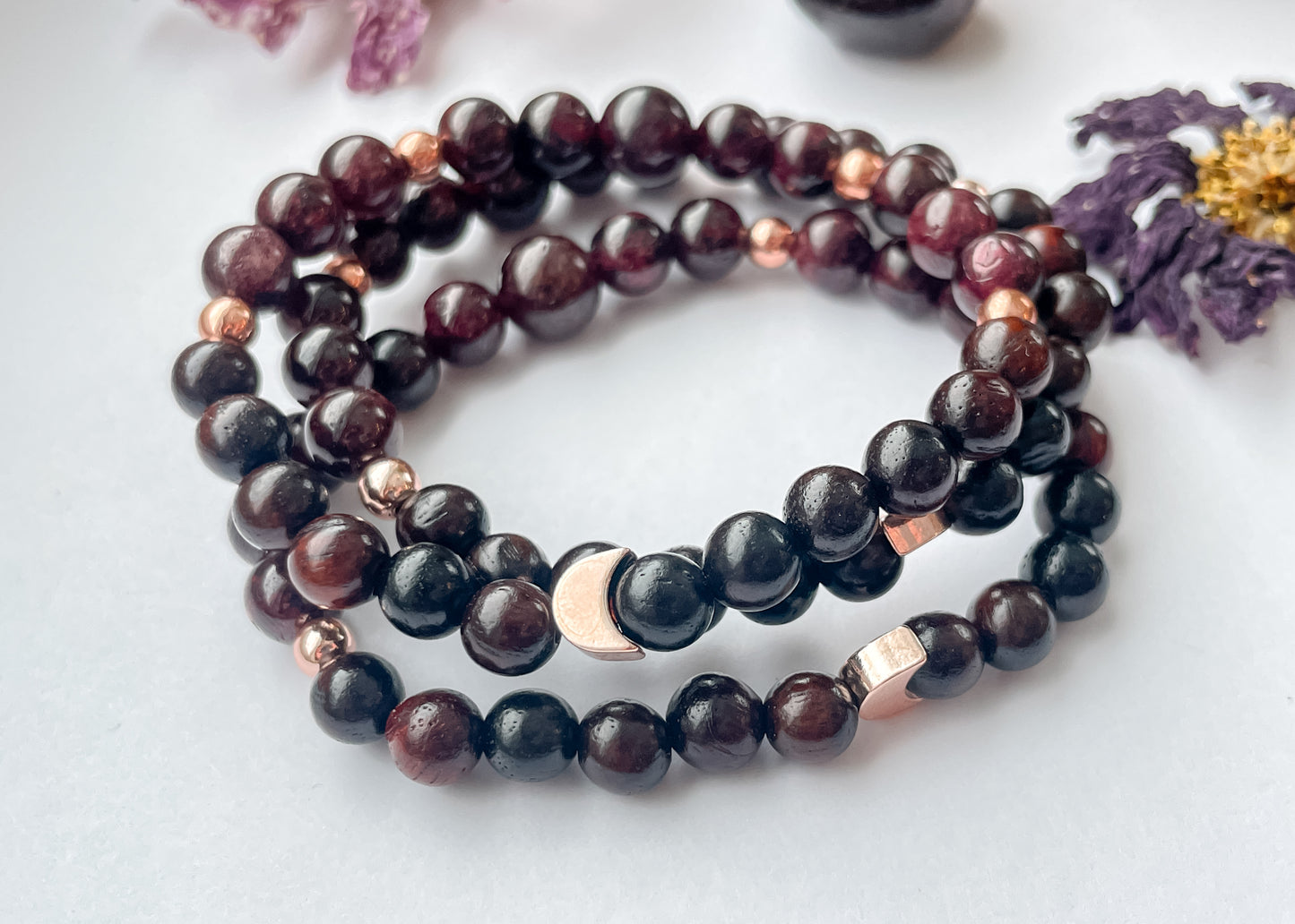 January Bracelet - Garnet